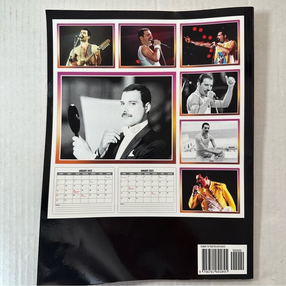 Freddie Mercury Calendar From January 2022 to June 2023 Scrapbooking Ephemera - Picture 2 of 4